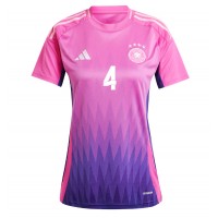 Camisa de time de futebol Alemanha Jonathan Tah #4 Replicas 2º Equipamento Feminina Europeu 2024 Manga Curta